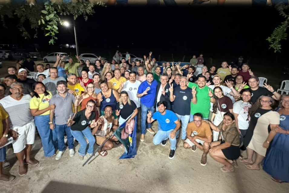 Foto da notícia: Adjuto Dias fortalece projeto de reeleição em Ipanguaçu ao lado do prefeito Jefferson Santos e do presidente da Câmara Josimar Lopes