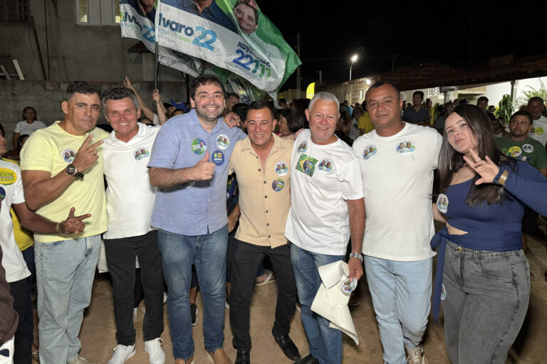 Foto da cobertura: Adjuto Dias participa de encontro político em Ipanguaçu ao lado do prefeito Jefferson Santos, do senador Rogério Marinho e do presidente da Câmara Josimar Lopes