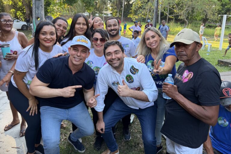 Foto da cobertura: Deputado Adjuto Dias participa de encontro político em Canguaretama ao lado dos ex prefeitos Wilsinho e Welisson e da candidata a deputada federal Nina Souza