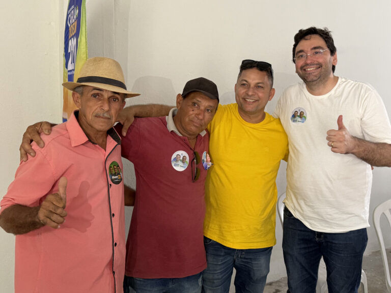 Foto da cobertura: Adjuto Dias visita Boa Saúde e reforça parceria com vice prefeito Guga
