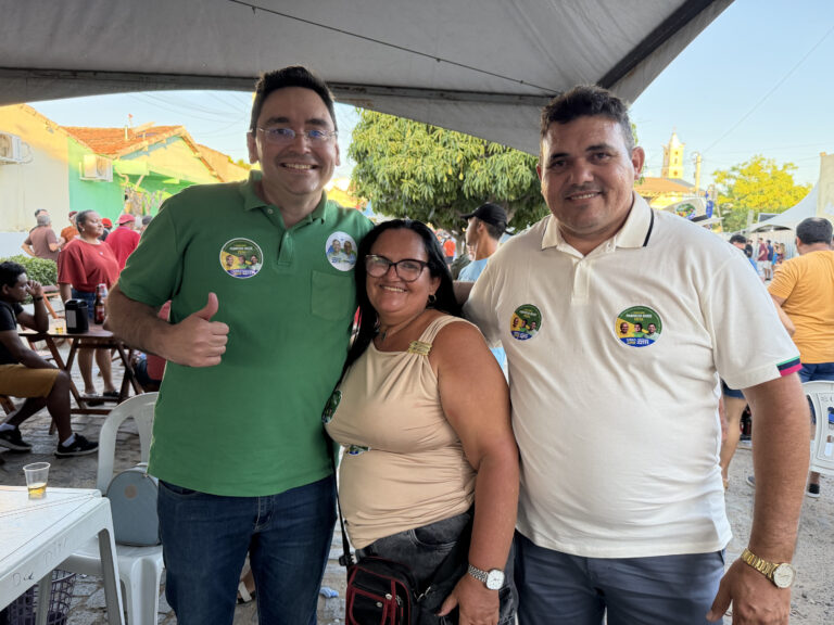 Foto da cobertura: Adjuto Dias é recebido pelo vereador Fabrício Bode em Jardim de Piranhas