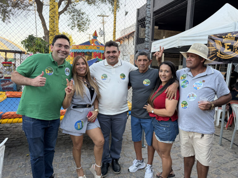 Foto da cobertura: Adjuto Dias é recebido pelo vereador Fabrício Bode em Jardim de Piranhas