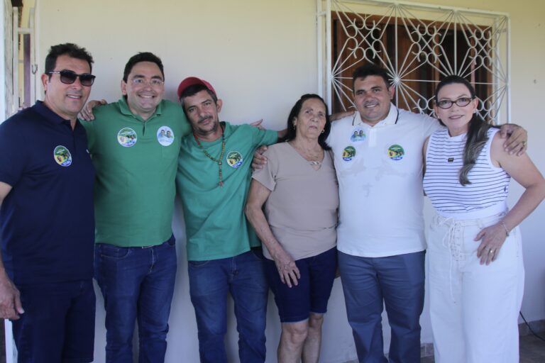Foto da cobertura: Adjuto Dias é recebido pelo vereador Fabrício Bode em Jardim de Piranhas