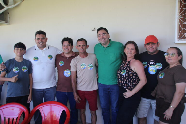 Foto da cobertura: Adjuto Dias é recebido pelo vereador Fabrício Bode em Jardim de Piranhas