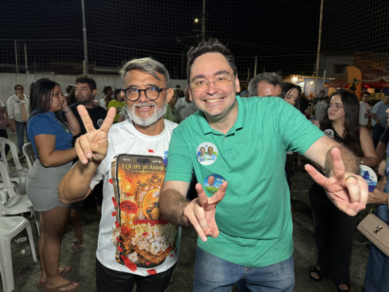 Foto da cobertura: Adjuto Dias se reúne com ex vereador Aluísio Feitosa em Mossoró