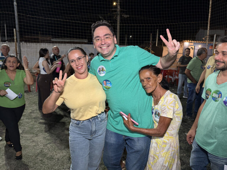 Foto da cobertura: Adjuto Dias se reúne com ex vereador Aluísio Feitosa em Mossoró
